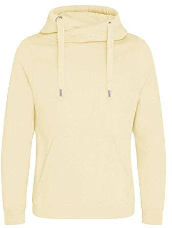 AWDis Just Hoods JH021 Unisex Cross Neck Hoodie - Vanilla Milkshake - L