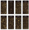 8 Blatt Scrapbook Stickers Gold Sticker Selbstklebende Wasserdichte Aufkleber Fotoalbum Goldfolie Muster Aufkleber Gold Selbstklebende Buchstaben Sticker für Notizbuch DIY Handwerk Handy Computer