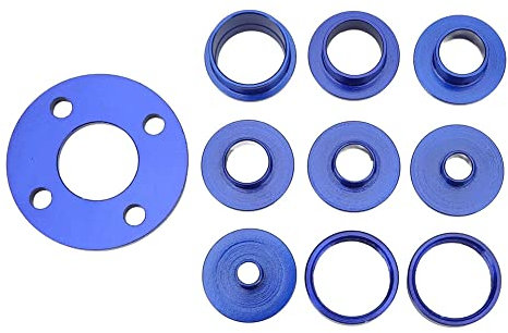 Ghulumn Oberfräsenführungsbuchsen-Set, Router-Buchstaben-Vorlagen-Set, Aluminiumlegierung, 10 Stück, tragbar, einfach zu bedienen, Routerschablonen, Führungen für Industrie