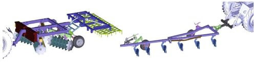 Schuco Modellauto Set Pflug Egge GDR 1:32