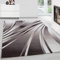 Teppium Moderner Kurzflor Teppich Wohnzimmer 300x400 (280 x 370 cm) Braun - Teppich Waschbar, Abstrakt Wellen Design, Pflegeleicht und Weich - Ideal für Schlafzimmer, Esszimer und als Küchenteppich