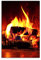 Winter Kamin Feuer Brennendes Lagerfeuer Poster Wand Kunst Bild Druck Leinwand Malerei Zimmer Ästhetische Moderne Nordic Dekor Poster (30x45cm-Ohne Rahmen)