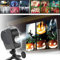 MJJAOQYF Halloween Christmas Holographic Window LED Projector Lights, 12 Movies Festival Decoration for Home Party, with A Tripod,Black