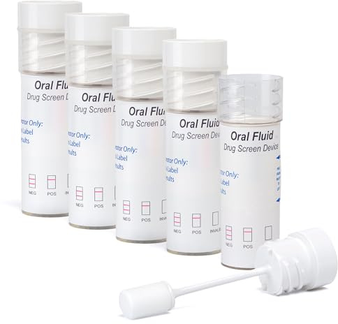5x LuxmedIQ Speichel Einweg Alkoholtester - Alcohol tester/Promille Tester zur Erkennung eines aktiven Alkoholrauschs