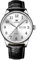 OLEVS Lederuhren für Herren Großgesicht Weiß Edelstahl Analoge Quarzuhr Stylish Einfachheit Arabische Ziffern Schwarz Lederarmband Herren Uhr Wasserdicht Leuchtend Datumsanzeige Herrenuhr