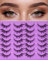 Fox Eye Lashes Faux Cils-Strip False Eyelashes 3D Effect Wispy Eyelashes Natural D Curl Soft And Reusable 15mm by Obeyalash (HX2-2)