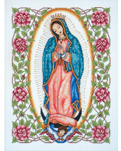 Kreuzstich Stickpackung Unsere Liebe Frau von Guadalupe, Zählmuster