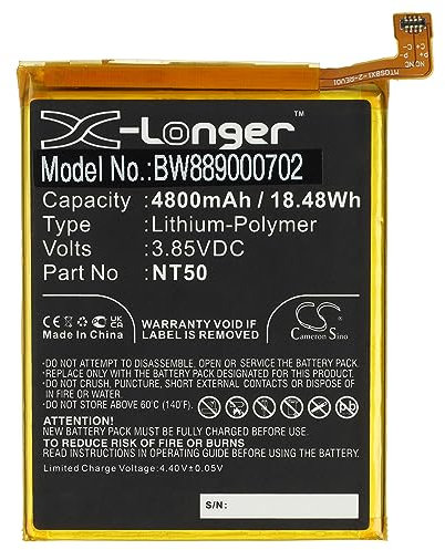 vhbw Battery compatible with Motorola Edge 20 Lite, 20 Lite 5G, 20 Lite 5G 2021 Mobile Phone Smartphone (4800mAh, 3.85 V, Li-polymer)