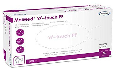 MaiMed MyClean vi-touch PF Vinylhandschuhe transparent 100 Stück
