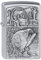 Zippo Feuerzeug 2000407 Bass Fishing Emblem Benzinfeuerzeug, Messing, Chrome