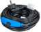 horizont Cable calefactor antiheladas con termostato de 1 a 48 m, ideal para tuberías de agua o plantas, calefacción de acompañamiento impermeable, calefacción de canalones, autoregulable, calefacción