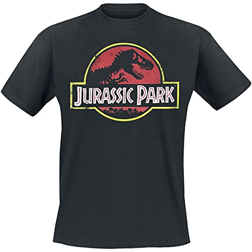 Jurassic Park Herren Classic Logo T-Shirt (1er Pack)