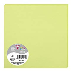 Clairefontaine 11140C Packung (mit 25 Karten Pollen 160 x 160mm) 210g, knospengrün