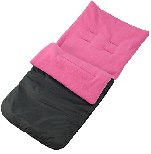 For-your-Little-One Universal-Fußsack für Kinderwagen, passend für Silver Cross, Dunkelrosa