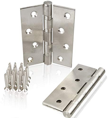 4 Edelstahl Scharniere 100mm Türband Türscharnier Edelstahlscharniere Beschlag