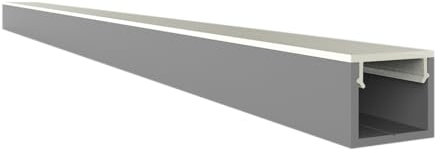 LED-Gigant Aluminium Profil A0: 2m, Opal Abdeckung, Wasserresistent, LED-Streifen bis 8mm, Indoor/Outdoor, 10W, 3000K, Soft White, Fernsteuerung, 12V DC, Lichtkette