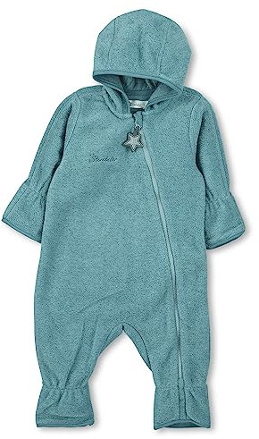 Sterntaler Unisex Baby Overall, Blau (Türkis Melange), 80