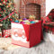 Just for Christmas Foldable Bauble Storage Box With Cardboard Dividers Xmas Ornaments Storage Cube Heavy Duty Collapsible Space Saving Plush Decoration Multipurpose Box Non Woven Fabric Folds Flat