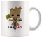 Saviola - Tasse à café avec inscription « Groot », « I Am Dad », 325 ml