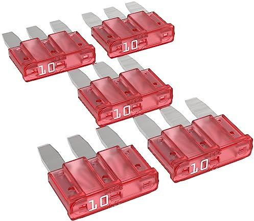 AUPROTEC Micro 3 Kfz Sicherungen Flachstecksicherungen MikrOTO III 5A - 15A Auswahl: 10A Ampere rot, 5 Stück