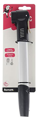 UPFIT - Pompe à Main de gonflage vélo, Mini Pompe à vélo - avec poignée Rabattable - Embout (GV/PV) Type Schrader - Aluminium - Longueur : 28cm, NC