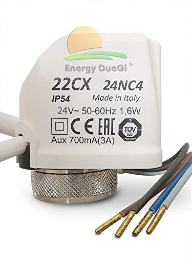 Attuatore elettrotermico compatto a 4 fili 24 Volt