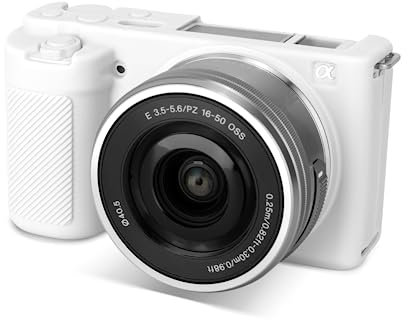 Rieibi ZVE10 Hülle, Weiche Silikon Schutzhülle für Sony ZV-E10 ZVE10 Kamera