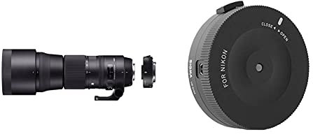 Sigma ZB955 150-600 mm F5-6.3 DG OS HSM Contemporary Lens with TC-1401 Converter Kit for Nikon Camera-Black & 878306 USB Dock Mount for Nikon Lens - Black