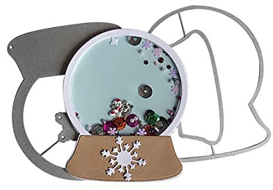 Weihnachten Stanzschablonen Shaker Karten Prägeschablone Stanzformen Stanze mit Stern Schneeflocken Christbaum Kugeln Stanzformen Schablonen für DIY Weihnachten Anhänger Scrapbooking Karten Album
