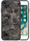 XIZYO Case for iPhone SE 2022/iPhone SE 2020/iPhone 8/iPhone 7, Frosted Translucent Rose Floral Flower Pattern Shockproof Cover, Soft TPU Bumper Protective Phone Case, Black