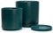 D'vine Dev Grand pot de fleurs en céramique pour plantes avec trou de drainage et soucoupe - Bleu sarcelle - 94-G-L-9