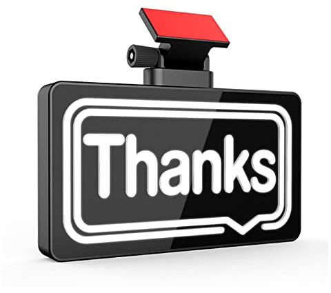 PAILON Car Thank You Light, Fun Car LED Light with Remote, Finger Screen for Car Window, Automotive Rear Window Light Sign Thank You Logo, Cool Funny Car Accessories Gadgets