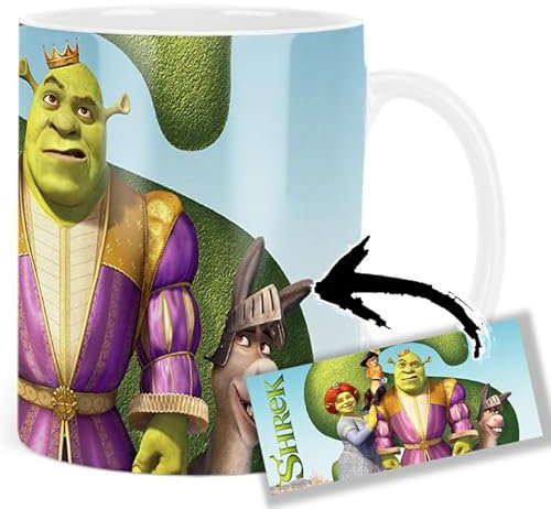 Shrek & Fiona Donkey Puss In Boots Tasse Keramikbecher Mug