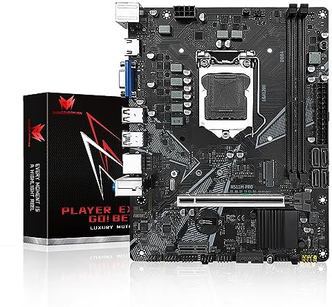 SHANGZHAOYUAN H511M PRO Motherboard LGA 1200 for 10th and 11th Gen Series Processors (Micro ATX, Dual-Channel DDR4, SATA 6Gbps/s, USB 3.0, NVME M.2, PCIe 3.0, Gigabit Network)