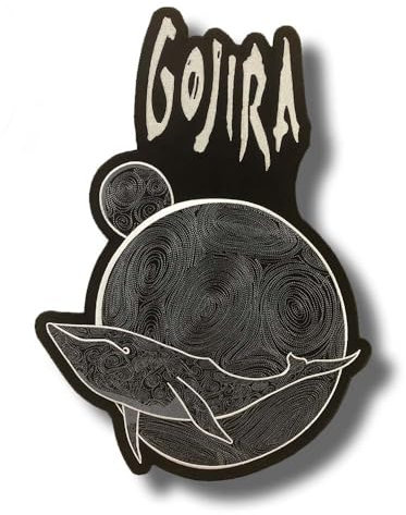 Gojira Wale Band Patch Abzeichen bestickt zum Aufbügeln
