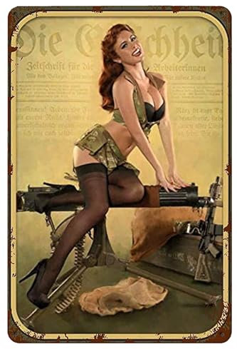 Metall-Blechschilder mit Armee-Motiv, Vintage-Wanddekoration, Retro-Kunst-Blechschild, lustige Dekorationen für Zuhause, Bar, Pub, Café, Bauernhof, Zimmer, Metallschild, Poster, 20,3 x 30,5 cm