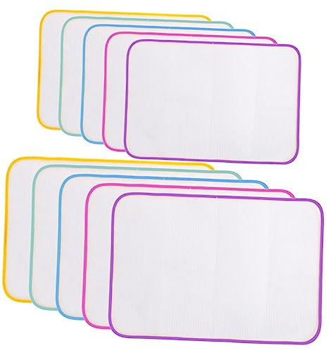Garneck 10-piece Heat Resistant Ironing Mat Set Random Colors (35x50cm 40x60cm) for Home Use Mesh Ironing Felt Anti-scald for Quilters