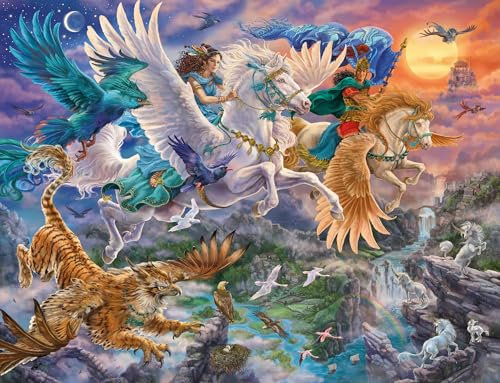 Ravensburger Puzzle 12000806 - Auf dem Pegasus durch die Lüfte - 2000 Teile Puzzle für Erwachsene ab 14 Jahren