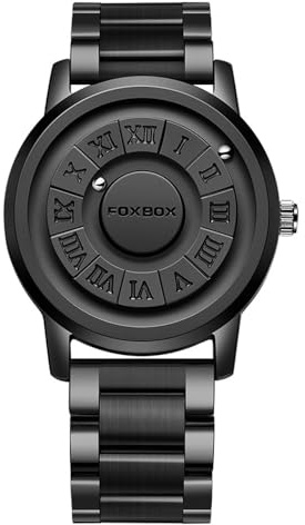 Weicam Unisex Cool Watches Roman Numerals Creative Magnetic Levitation Balls Dial Waterproof Quartz Wrist Watches Couple Watch