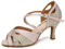 YCALCP Scarpe da Ballo Latino Americano Donna con Strass in Raso Punta Aperta Salsa Bachata Scarpe da Ballo da Sala,YCL388-Rosa-7.5,EU 40