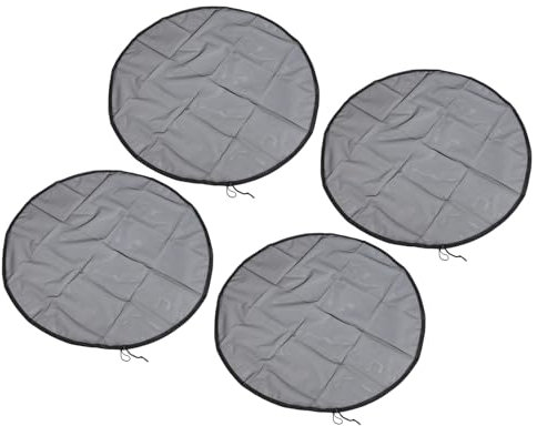 Coperchio per barile da pioggia 4 pezzi, diametro 37,4, protezione per barile di raccolta dell'acqua, copertura per barile da pioggia, copertura per barile da pioggia con coulisse, coperchio per baril