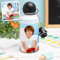 Transparent Gift Botella de Agua Infantil Personalizada con Foto de Niño o Niña para Colegio. Cantimplora Niños y Niñas. Regalos Originales de Cumpleaños y Vuelta al Cole. Aluminio con Tapón y Pajita