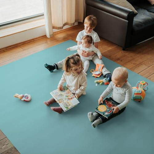 Krabbelmatte SanoSoft XXL made in Germany - Öko-Tex 100 | Petrol 240x750