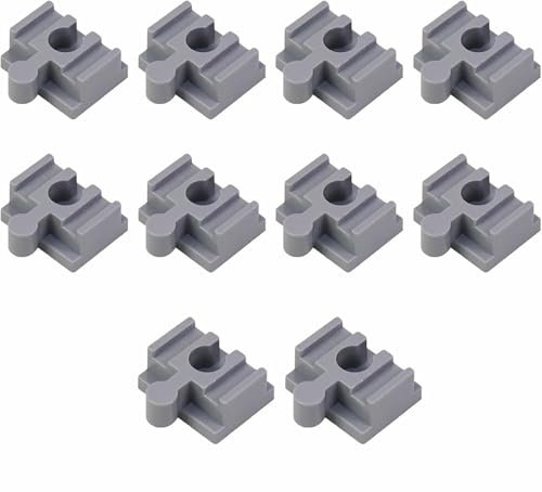 Holzschienen Adapter Verbinder,10 Stück Holzeisenbahn Schienenverbinder,Zubehör Holzeisenbahn,Holzschienen Verbinder,Universal Holzeisenbahn Adapter Set,Für Geburtstagsfeier,Spieltermin (Grau)