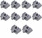 Holzschienen Adapter Verbinder,10 Stück Holzeisenbahn Schienenverbinder,Zubehör Holzeisenbahn,Holzschienen Verbinder,Universal Holzeisenbahn Adapter Set,Für Geburtstagsfeier,Spieltermin (Grau)