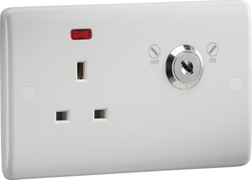 Knightsbridge 13A DP Lockable Socket with Neon