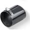 FUNFOB Auspuffblenden Universal-Auspuffrohr-Kohlefaser-Abdeckung DIY-Einbau-Einlass Verstellbarer Auspuff-Schalldämpfer-Rohrspitzenkoffer Auspuffblende(Outlet 101mm)