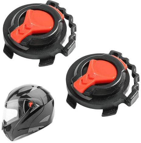 Moto de Fixations pour Visière de Casque,Visières de Casque de Moto, Visière de Casque de Moto avec Interrupteur Rotatif, Visor de Casque Vis, Casque Lentille Base, 1 Paire