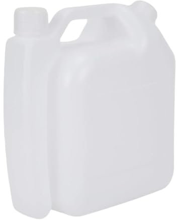 JISADER Botella de mezcla de aceite portátil, motor de 2 tiempos, dispensación, combustible Mezcla de Contrast Pot para la cortacésped de las, 4 L