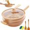 Titanium Micro-Pressure Clay Non-Stick Health Cooker, Non-Stick Clay Wok with Steamer Basket, Multifunctional 2-in-1 Microwave Pressure Cooker, for Cooking Frying (1pcs)
